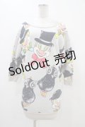 MILK / Pierrotトレーナーワンピース  ライトグレーベース H-25-11-06-1030-ML-OP-KB-ZH