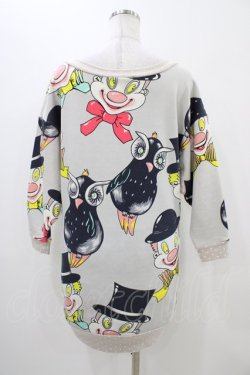 画像2: MILK / Pierrotトレーナーワンピース  ライトグレーベース H-25-11-06-1030-ML-OP-KB-ZH