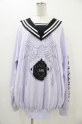 LISTEN FLAVOR / セーラーロングスウェット  ラベンダー H-25-11-06-1032-PU-TO-KB-ZH
