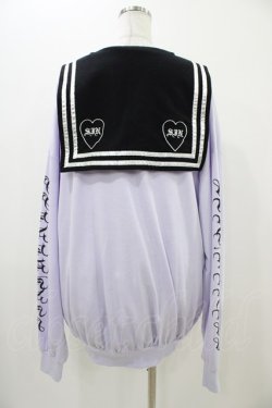 画像2: LISTEN FLAVOR / セーラーロングスウェット  ラベンダー H-25-11-06-1032-PU-TO-KB-ZH