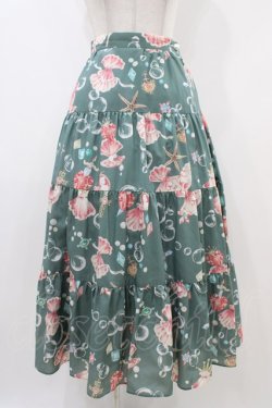 画像1: MILK / ジュエルShellスカート  ディープsea H-25-11-06-1035-ML-SK-KB-ZH