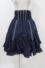 Ozz Croce / リバーシブルスカート  ローズプリントグレー×ネイビー H-25-11-06-1036-OO-SK-KB-ZH