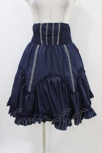 Ozz Croce / リバーシブルスカート  ローズプリントグレー×ネイビー H-25-11-06-1036-OO-SK-KB-ZH