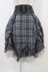 画像1: Ozz Croce / プリーツフリルチェックスカート  グレー H-25-11-06-1037-OO-SK-KB-ZH (1)