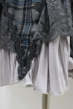 画像4: Ozz Croce / プリーツフリルチェックスカート  グレー H-25-11-06-1037-OO-SK-KB-ZH