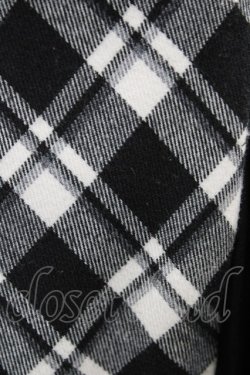 画像4: LISTEN FLAVOR / コルセット風切り替えレースアップスカート  ブラックチェック H-25-11-06-1038-PU-SK-KB-ZH