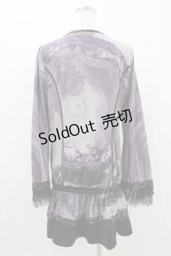 画像2: OZZ ANGELO / 宗教画プリントチュニック  パープル H-25-11-06-1043-OO-TO-KB-ZH