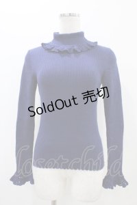 Emily Temple cute / タートルニット  ブルー H-25-11-06-1044-ET-TO-KB-ZH