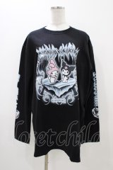 QOOZA / マイメロディ＆クロミコラボ L/S TEE  ブラック H-25-11-06-1046-0-TO-KB-ZH