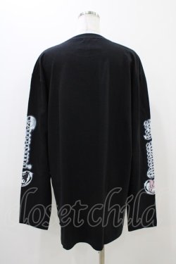 画像2: QOOZA / マイメロディ＆クロミコラボ L/S TEE  ブラック H-25-11-06-1046-0-TO-KB-ZH