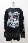 QOOZA / マイメロディ＆クロミコラボ L/S TEE  ブラック H-25-11-06-1047-0-TO-KB-ZH