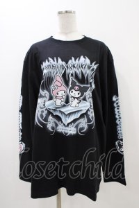 QOOZA / マイメロディ＆クロミコラボ L/S TEE  ブラック H-25-11-06-1047-0-TO-KB-ZH