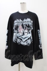 QOOZA / マイメロディ＆クロミコラボ L/S TEE  ブラック H-25-11-06-1049-0-TO-KB-ZH