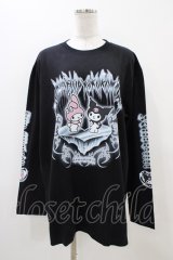 QOOZA / マイメロディ＆クロミコラボ L/S TEE  ブラック H-25-11-06-1050-0-TO-KB-ZH
