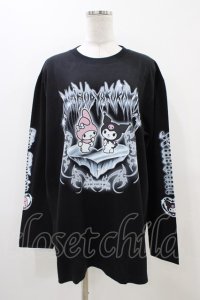 QOOZA / マイメロディ＆クロミコラボ L/S TEE  ブラック H-25-11-06-1050-0-TO-KB-ZH