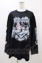 QOOZA / マイメロディ＆クロミコラボ L/S TEE  ブラック H-25-11-06-1051-0-TO-KB-ZH