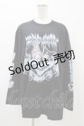 QOOZA / マイメロディ＆クロミコラボ L/S TEE  ブラック H-25-11-06-1052-0-TO-KB-ZI
