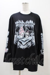 QOOZA / マイメロディ＆クロミコラボ L/S TEE  ブラック H-25-11-06-1052-0-TO-KB-ZH