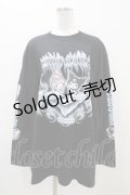 QOOZA / マイメロディ＆クロミコラボ L/S TEE  ブラック H-25-11-06-1053-0-TO-KB-ZH