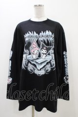 QOOZA / マイメロディ＆クロミコラボ L/S TEE  ブラック H-25-11-06-1053-0-TO-KB-ZH