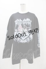 QOOZA / マイメロディ＆クロミコラボ L/S TEE  ブラック H-25-11-06-1055-0-TO-KB-ZH