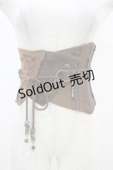 Ozz oneste / アシメデザインコルセット  茶 H-25-11-06-1006-OO-ZA-KB-ZH