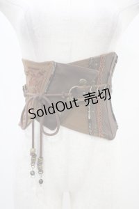 Ozz oneste / アシメデザインコルセット  茶 H-25-11-06-1006-OO-ZA-KB-ZH