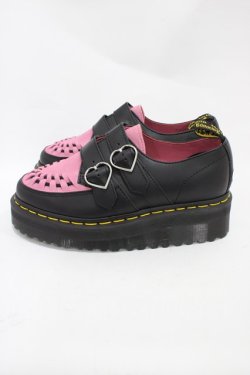 画像2: Dr.Martens （Getta Grip） / LAZY OAF BUCKLE CREEPER UK4(約23cm) ブラック×ピンク H-25-11-06-1001-PU-SH-KB-ZH