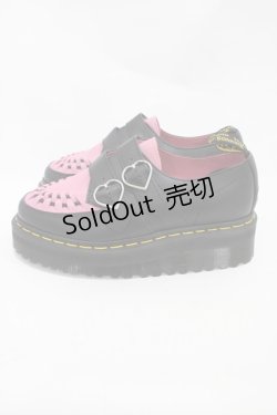 画像2: Dr.Martens （Getta Grip） / LAZY OAF BUCKLE CREEPER UK4(約23cm) ブラック×ピンク H-25-11-06-1001-PU-SH-KB-ZH