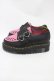 画像2: Dr.Martens （Getta Grip） / LAZY OAF BUCKLE CREEPER UK4(約23cm) ブラック×ピンク H-25-11-06-1001-PU-SH-KB-ZH (2)