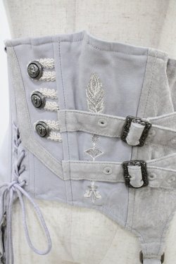 画像4: Rozen Kavalier / アシメデザインショートコルセット  ブルーグレー H-25-11-06-1008-OO-ZA-KB-ZH