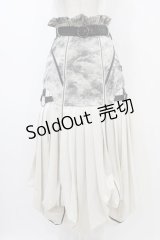 Ozz conte / BURNOUT CITYスカート  グレー H-25-11-06-1009-OO-SK-KB-ZH