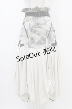 画像1: Ozz conte / BURNOUT CITYスカート  グレー H-25-11-06-1009-OO-SK-KB-ZH