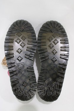画像3: Dr.Martens （Getta Grip） / LAZY OAF BUCKLE CREEPER UK4(約23cm) ブラック×ピンク H-25-11-06-1001-PU-SH-KB-ZH
