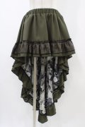 Qutie Frash / 後ろロングスカート  カーキ H-25-11-06-1010-QU-SK-KB-ZH