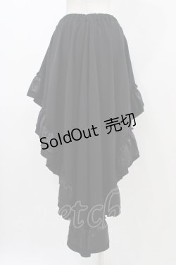 画像2: Qutie Frash / 後ろロングスカート  黒×紫 H-25-11-06-1011-QU-SK-KB-ZH