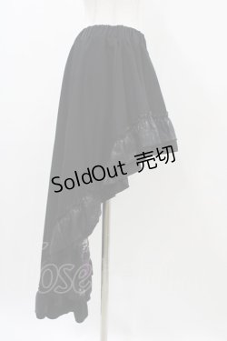 画像3: Qutie Frash / 後ろロングスカート  黒×紫 H-25-11-06-1011-QU-SK-KB-ZH