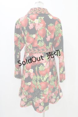 画像2: Emily Temple cute / Contrast ストロベリーコート  ブラック H-25-11-06-1012-ET-CO-KB-ZH