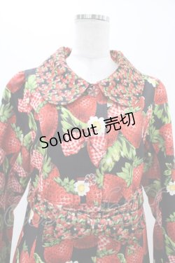 画像4: Emily Temple cute / Contrast ストロベリーコート  ブラック H-25-11-06-1012-ET-CO-KB-ZH