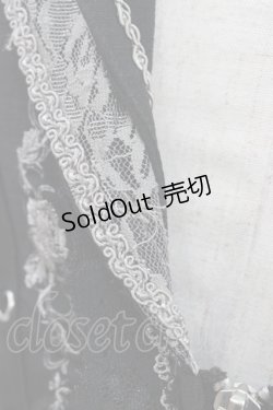 画像6: Ozz Croce / 薔薇刺繍2Wayオーバーベスト  黒 H-25-11-06-1013-OO-TO-KB-ZH