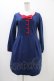 画像1: MILK / Trimリボンワンピース  ブルー H-25-11-06-1021-ML-OP-KB-ZH (1)