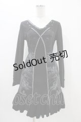 Ozz Croce / 龍プリントニットソーワンピース  黒 H-25-11-06-1024-OO-OP-KB-ZH