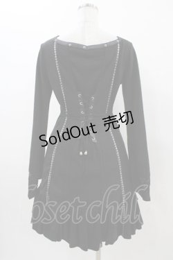 画像2: Ozz Croce / 龍プリントニットソーワンピース  黒 H-25-11-06-1024-OO-OP-KB-ZH