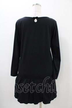 画像2: Emily Temple cute / リボンプリントカットワンピース  ブラック H-25-11-06-1025-ET-OP-KB-ZH