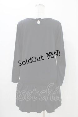 画像2: Emily Temple cute / リボンプリントカットワンピース  ブラック H-25-11-06-1025-ET-OP-KB-ZH