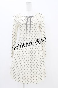 MILK / POLKA DOTワンピース  アイボリー H-25-11-06-1029-ML-OP-KB-ZH