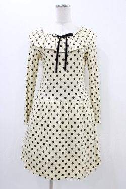 画像1: MILK / POLKA DOTワンピース  アイボリー H-25-11-06-1029-ML-OP-KB-ZH