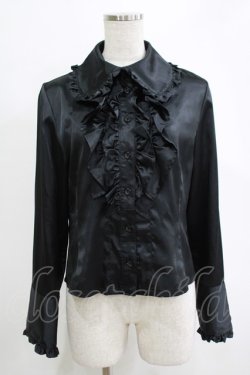 画像1: ALICE and the PIRATES / ポルックスブラウス Free ブラック H-25-11-06-059-PA-BL-NS-ZH