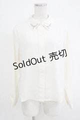 Fi.n.t / ローズ刺繍シャツブラウス Free OFF WHITE H-25-11-06-061-CA-BL-NS-ZH