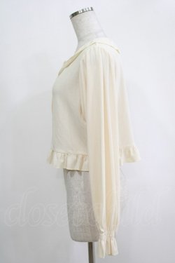 画像2: FLC / 星名桜子/フリルテレコカーディガン L アイボリー H-25-11-06-063-LO-TO-NS-ZH